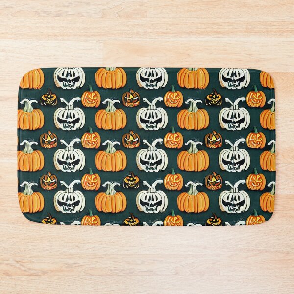 Aperçu de l'œuvre Halloween Pumpkin Seamless Pattern créée et vendue par Bratak.
