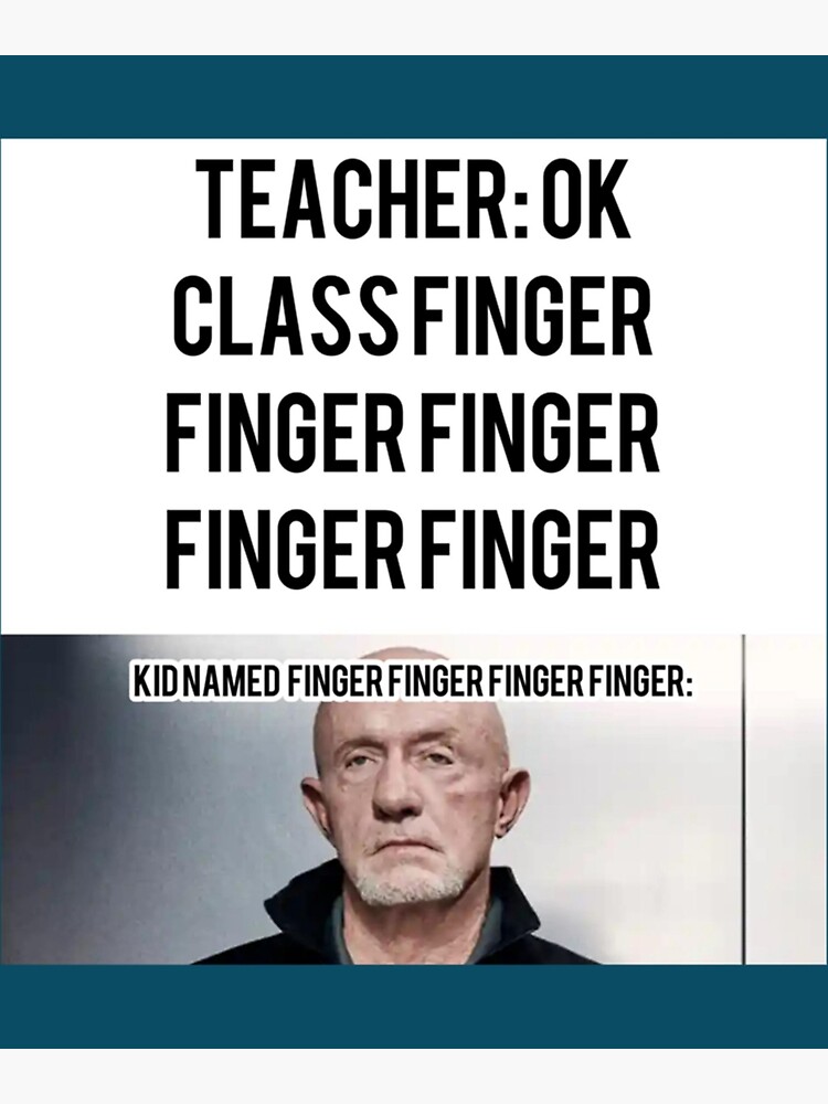 "Kid name finger " Poster for Sale by SigutyGegysy Redbubble