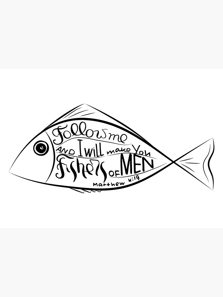  follow me and i will make you fishers of men poster by marinakutukova