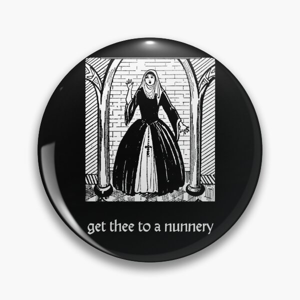 Item preview, Get Thee to a Nunnery - Vintage illustration of a nun designed and sold by SirenSeventyOne.