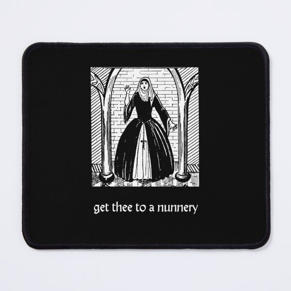 Item preview, Get Thee to a Nunnery - Vintage illustration of a nun designed and sold by SirenSeventyOne.