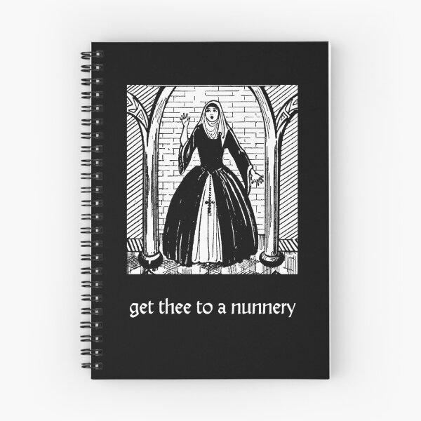 Item preview, Get Thee to a Nunnery - Vintage illustration of a nun designed and sold by SirenSeventyOne.