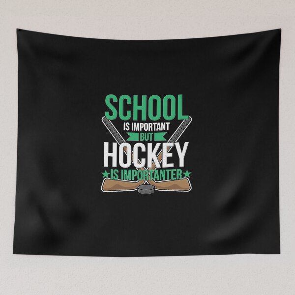 Item preview, School Is Important But Hockey Is Importanter Classic T Shirt   designed and sold by LANDONHOWARD.