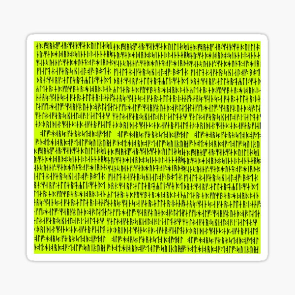Codex Runicus (rune book) AM 28 8vo Sticker