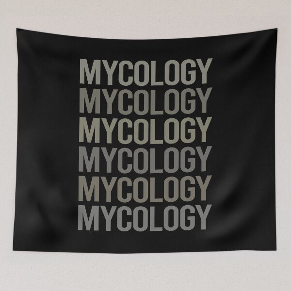 Item preview, Gray Text Art Mycology Mycologist Mushrooms designed and sold by StoreCalamity.