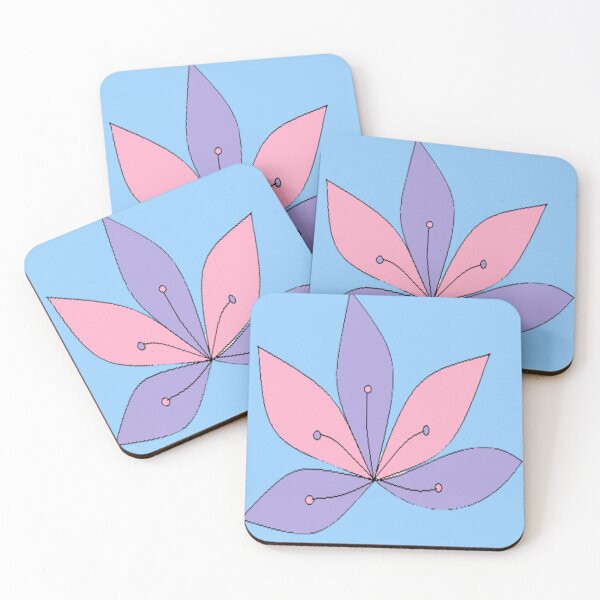 Item preview, Beautiful pink and purple flower pattern  designed and sold by Darkies-store.