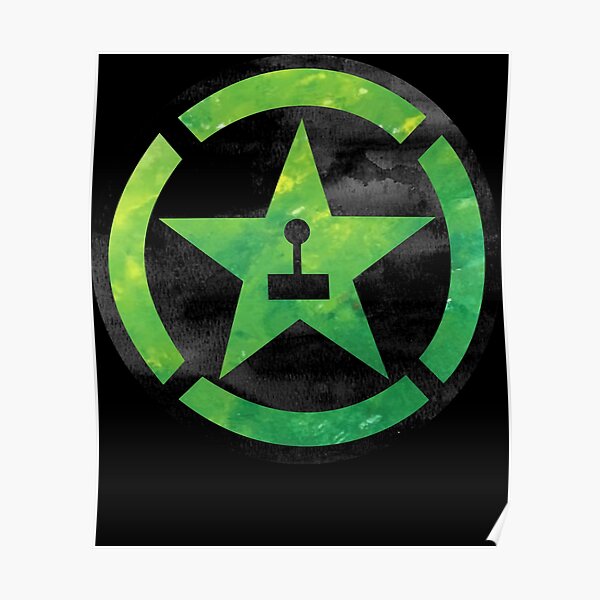 "Achievement hunter watercolour logo" Poster for Sale by guerrar894