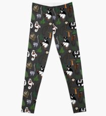 Lemur Pattern Leggings
