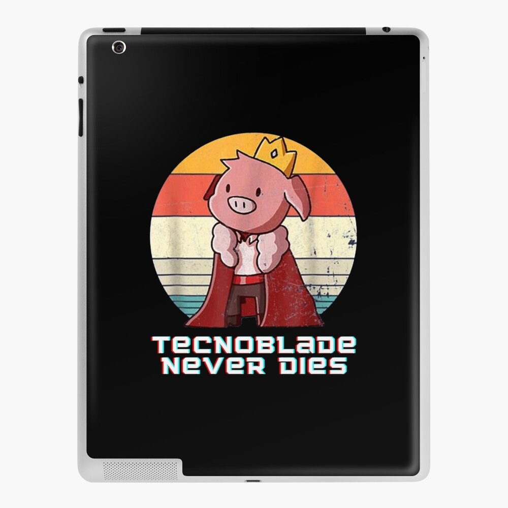 Technoblade Never Dies Blood God Pattern Clear Phone Case for