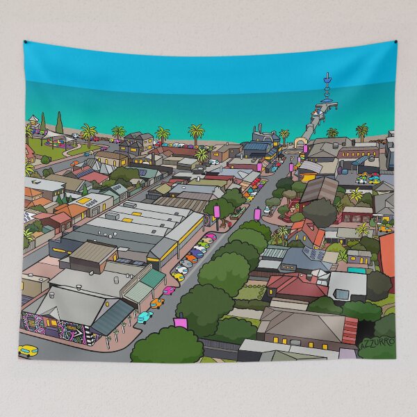 Item preview, Brunch on Jetty Road Brighton designed and sold by azzurroarts.