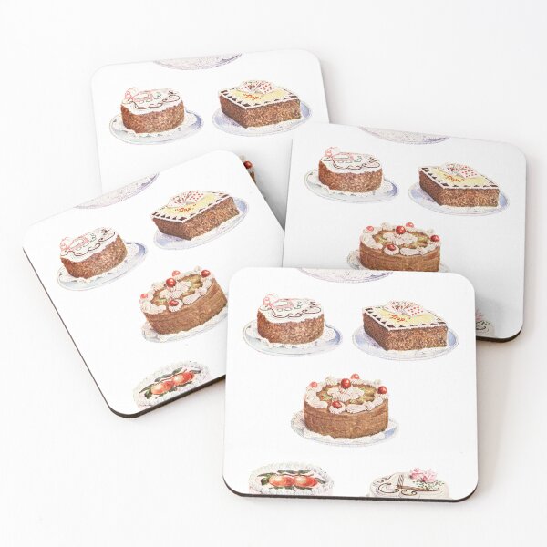 Item preview, Vintage Fancy Cakes Mrs Beeton Poster (No Background) designed and sold by Old Soul Vintage .
