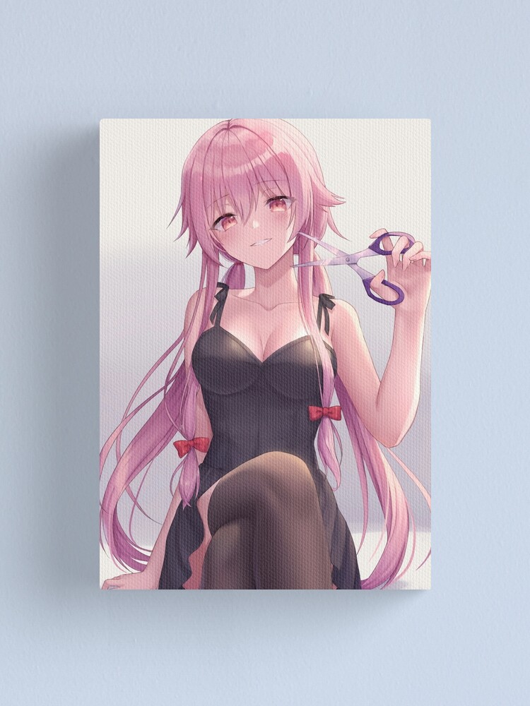  Gasai Yuno Anime The Future Diary Mirai Nikki Canvas