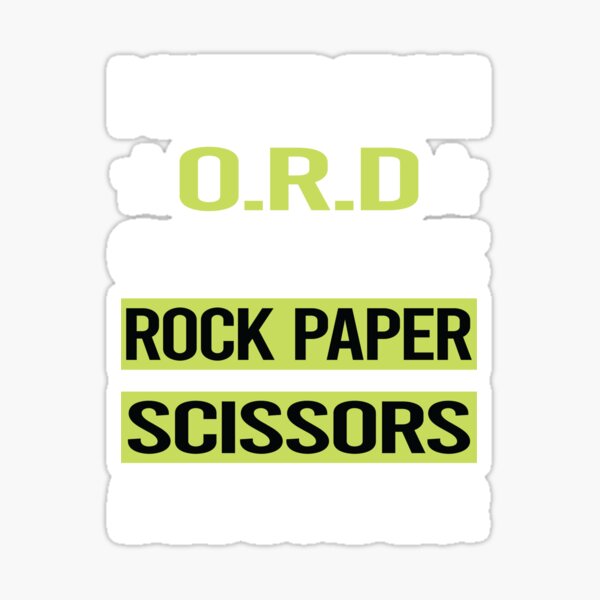 The Higher The Hair Sticker - Rock Paper Scissors