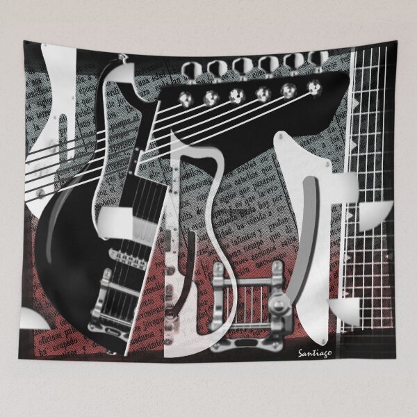 Item preview, Cubist Electric Guitar (Version 2) designed and sold by Jorge Santiago Jiménez.
