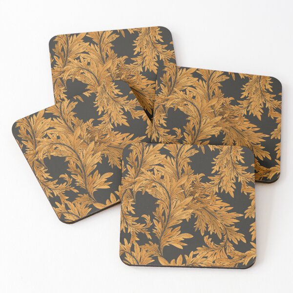 Item preview, Fall Acanthus leaves gold designed and sold by Milatoo.