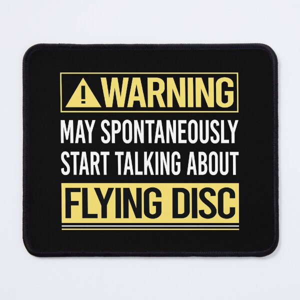 Item preview, Warning About Flying Disc designed and sold by WrightTrouble.