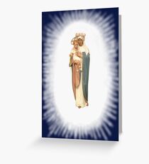 BLESED VIRGIN AND BABY JESUS Greeting Card