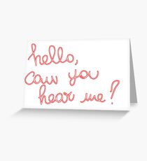 Adele Hello Greeting Card