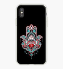 SILVERY HAMSA iPhone Case
