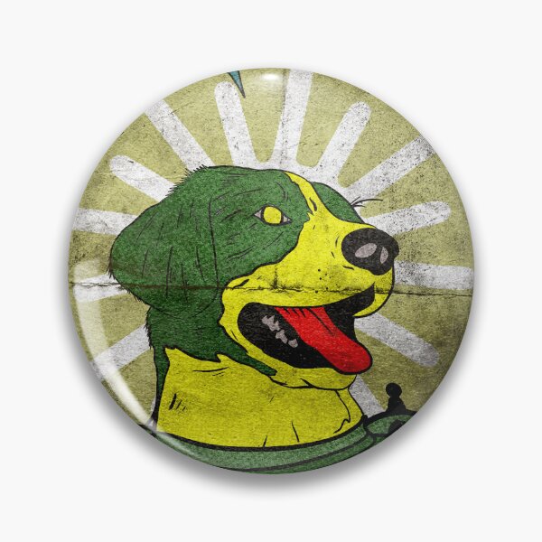 Item preview, dog in green astronaut suits designed and sold by Brotherconk.