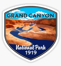 Pegatina PARQUE NACIONAL DE GRAND CANYON KAYAK DE RAFTING DEL RÍO ARIZONA COLORADO