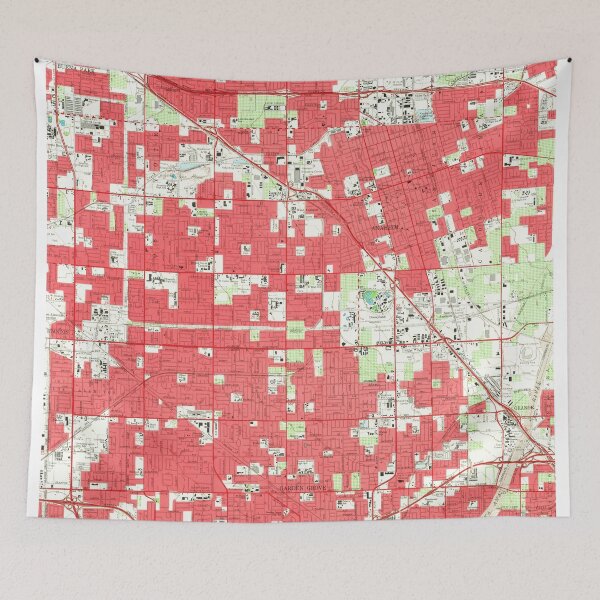 Item preview, Vintage Anaheim & Garden Grove CA Map (1952) 3 designed and sold by BravuraMedia.