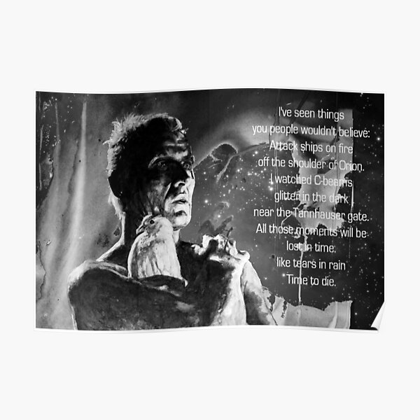 LIKE TEARS IN RAIN... - quote Poster