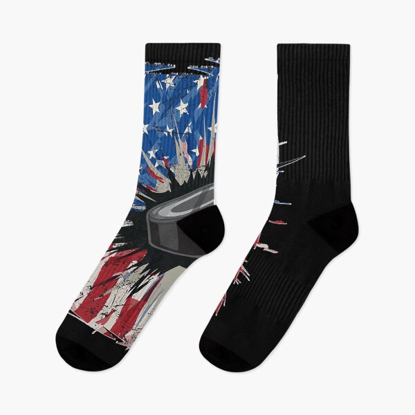 Item preview, Patriotic Ice Hockey 4th of July Men USA American Flag Boys Essential T Shirt designed and sold by LANDONHOWARD.
