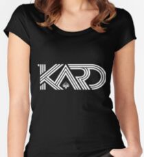 KARD WHITE Women's Fitted Scoop T-Shirt