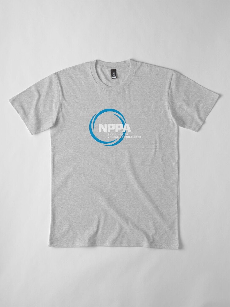 Alternate view of NEW NPPA SHUTTER SWIRL LOGO Premium T-Shirt
