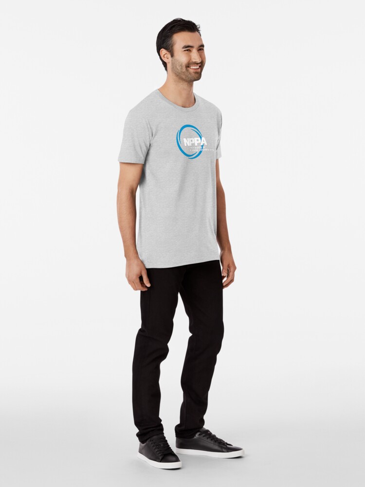 Alternate view of NEW NPPA SHUTTER SWIRL LOGO Premium T-Shirt