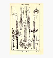 A Handbook Of Ornament With Three Hundred Plates Franz Sales Meyer 1896 0413 Metal Objects Halberd Photographic Print