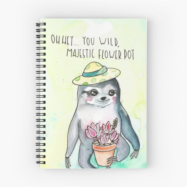 Item preview, Majestic Flowerpot Sloth  designed and sold by pantheartist.