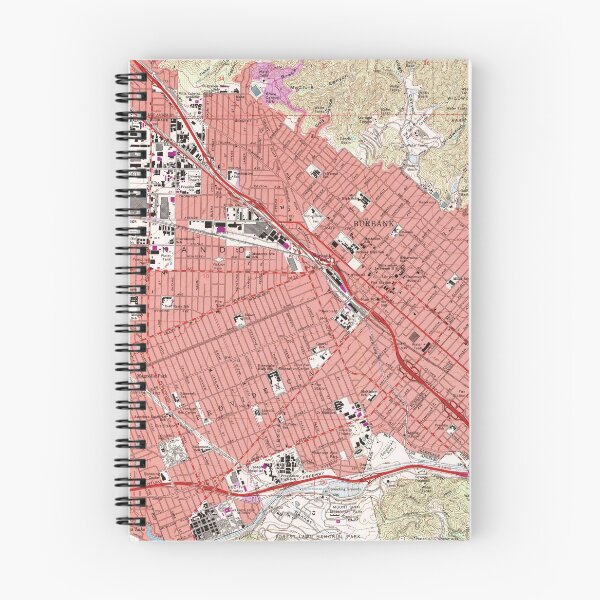Item preview, Vintage Map of Burbank California (1966)  designed and sold by BravuraMedia.