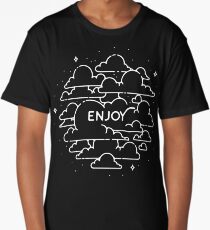 Clouds illustration - Enjoy! Long T-Shirt
