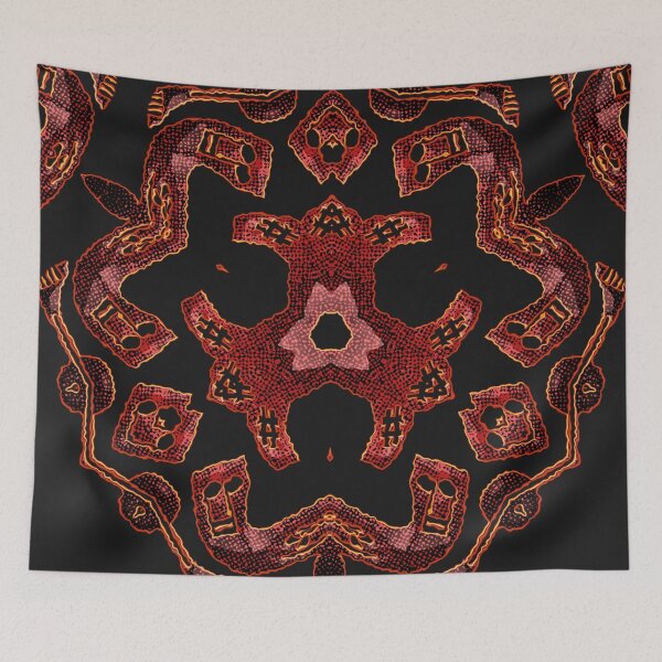 Item preview, HALLOWEEN ABSTRACT FLOWERS ROSES TATTOO SKULL MUSIC POSITIVE DEATH. designed and sold by Ralek.