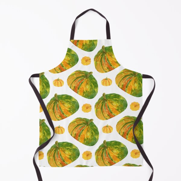 Item preview, Seamless autumn green pumpkins pattern designed and sold by Angelic Threads111.