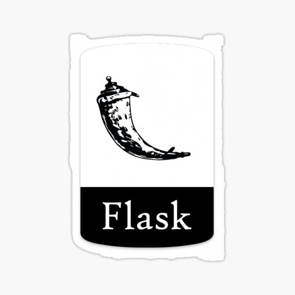 Python Flask Logo Stickers | Redbubble