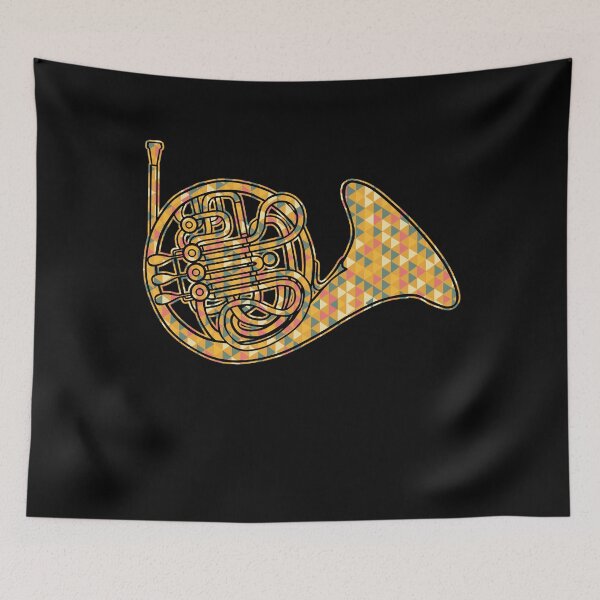 Item preview, French Horn - French Horn Geometric designed and sold by UnknownArtistt.
