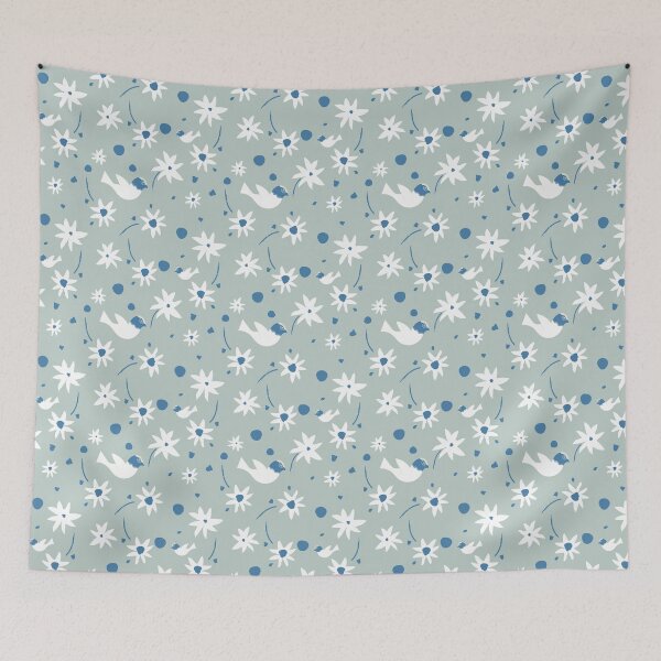 Item preview, Bird And Flower Pattern by SalsySafrano. designed and sold by SalsySafrano.