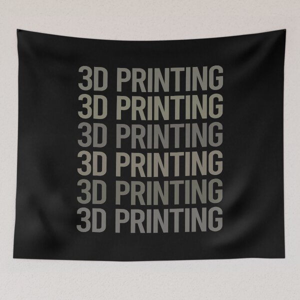 Item preview, Gray Text Art 3D Printing designed and sold by TartSpiderWeb.