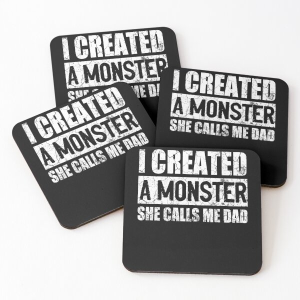 Item preview, I Created A Monster She Calls Me Dad Funny Fathers Day Halloween Gift designed and sold by Simeon	 Dorelus.