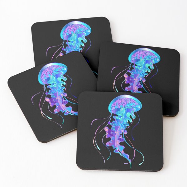 Item preview, Blue Jellyfish Watercolor designed and sold by The Love Quill.