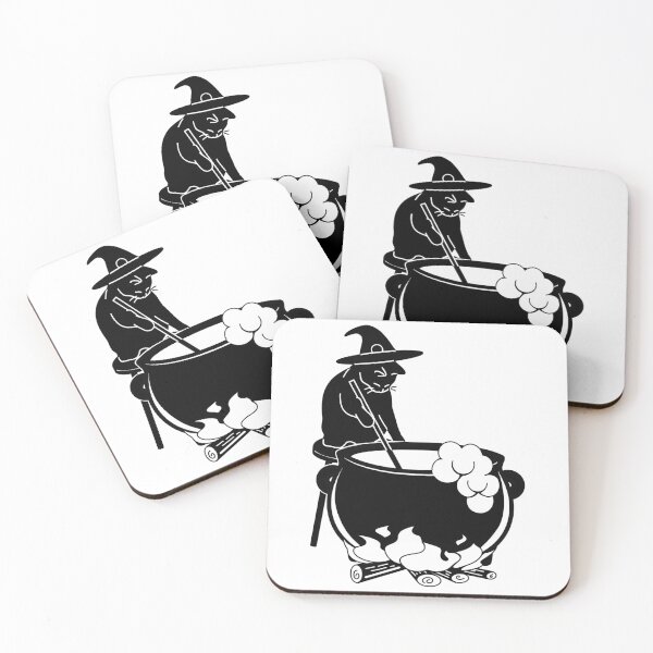 Item preview, The Black Witch Cat Halloween designed and sold by x2draws.