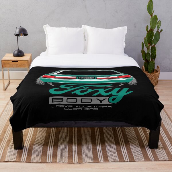 Foxy Body Mustang Throw Blanket