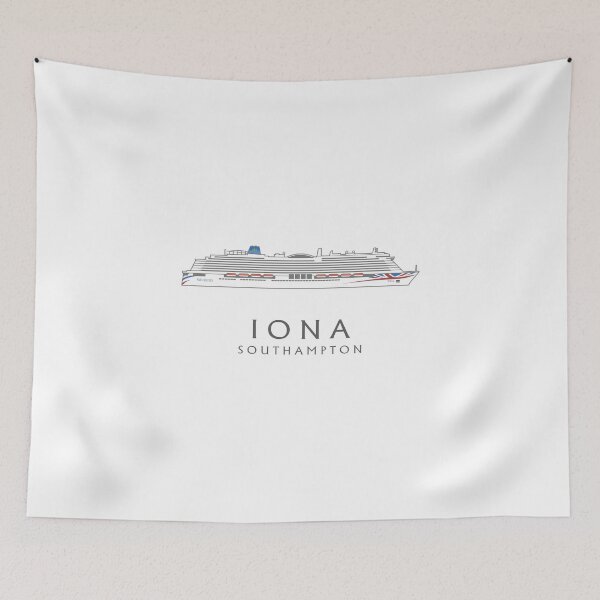 Item preview, Cruise ship Iona stylish graphic design designed and sold by Reign-Man.