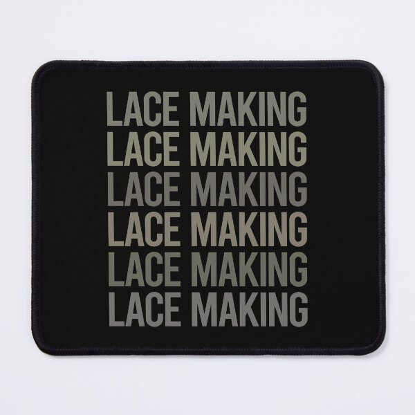 Item preview, Gray Text Art Lace Making Lacemaking Lacemaker designed and sold by TartSpiderWeb.