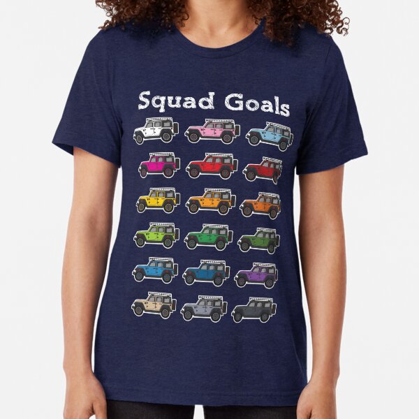 Jeep Wrangler Squad Goals Tri-blend T-Shirt