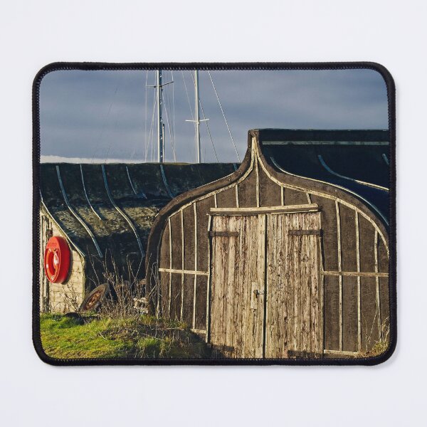 Item preview, Holy Island Boat Sheds Lindisfarne designed and sold by Martyn R Arnold Fine Art Nature & Landscape Photography.