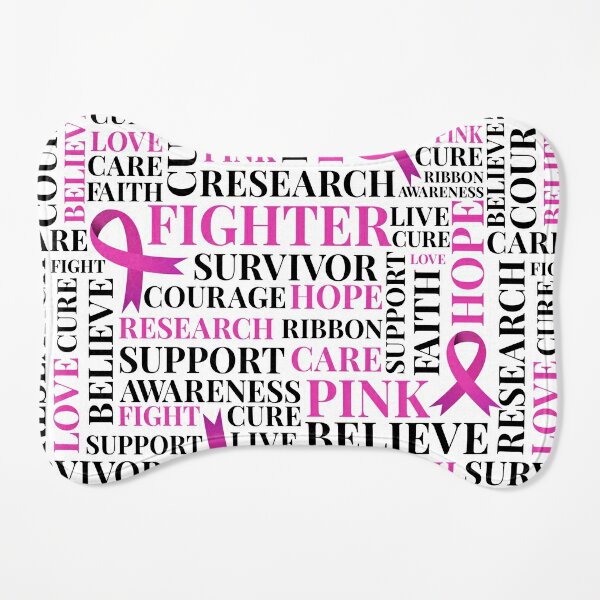 Pink Ribbons Breast Cancer Support Word Cloud Poster for Sale by